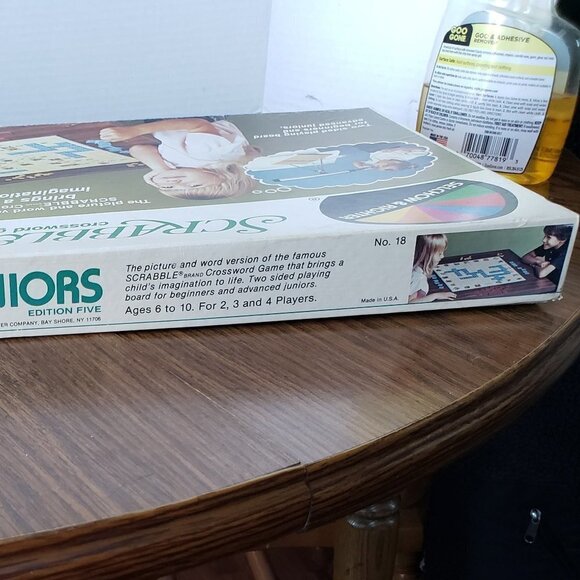 Scrabble For Juniors Board Game, Edition 5 by Selchow & Righter, Vintage 1982 - Picture 9 of 11